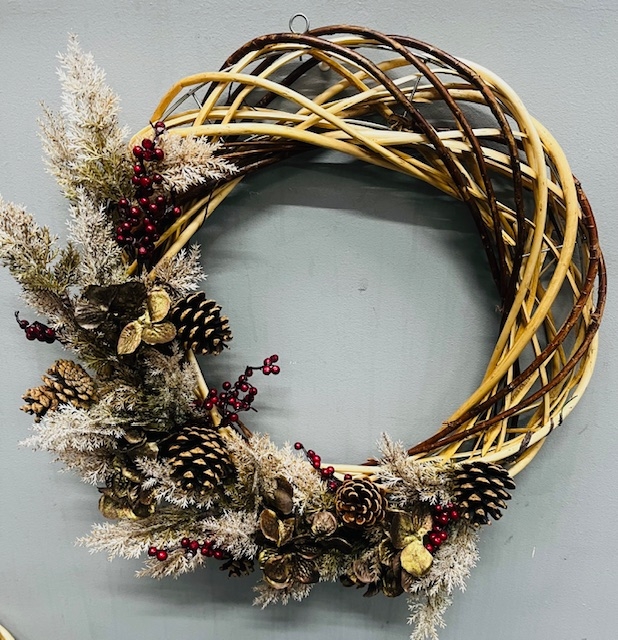 Artificial Wicker Wreath